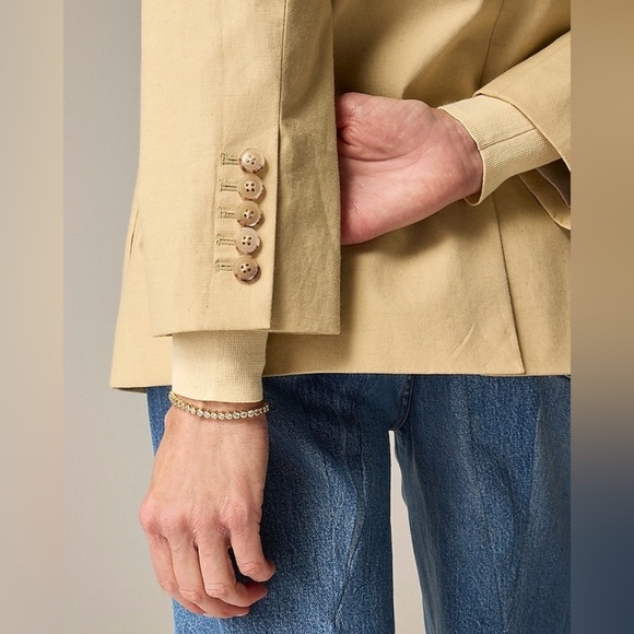 J Crew Relaxed patch-pocket blazer in cotton blend CC326 - Picture 2 of 5